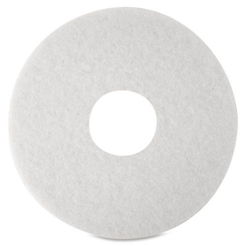 3m niagara 4100n floor polishing pads - 12&#034; diameter - 5/box - white (mmm35055) for sale