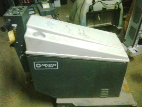 Used burnisher advance whirlmatic buffer scrubber 20 uhsb model 393500 &amp; charger for sale