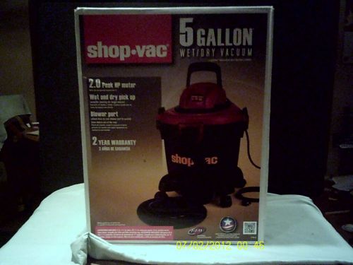 5 gallon wet/dry shop vacuum by shop vac for sale