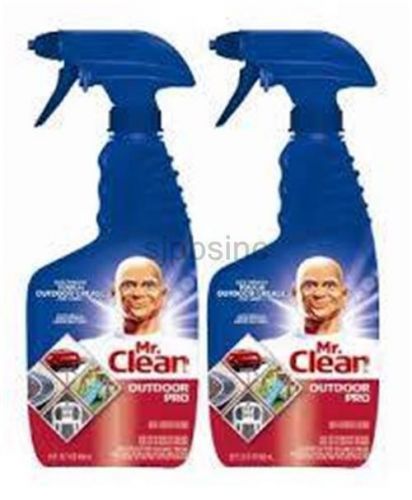 Mr. clean outdoor pro multi-surface cleaner 2 pack dissolves tough build -up bbq for sale