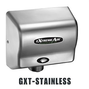 New! american dryer gxt9-ss extremeair energy efficient hand dryer, stainless for sale
