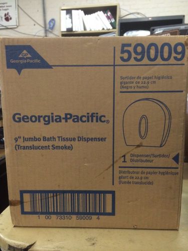 Georgia-Pacific 59009 9&#034; Jumbo Bath Tissue Dispenser (Translucent Smoke) New