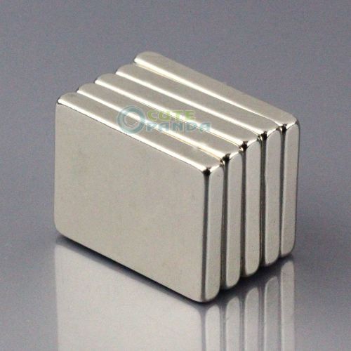 5pcs N50 Supper Strong Block Cuboid 20 x 15 x 3 mm Rare Earth Neodymium Magnet