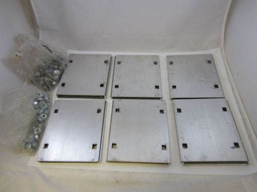 LOT OF 6 PAIR(12EA) COOPER B-LINE 9A-1006 CABLE TRAY SPLICE PLATES WITH HARDWARE
