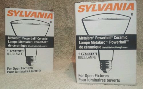 (2) Sylvania metalarc powerball ceramic par30 ln 64274