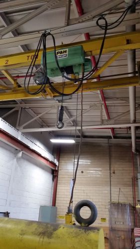 2 ton p &amp; h harnischfeger wire rope hoist for sale