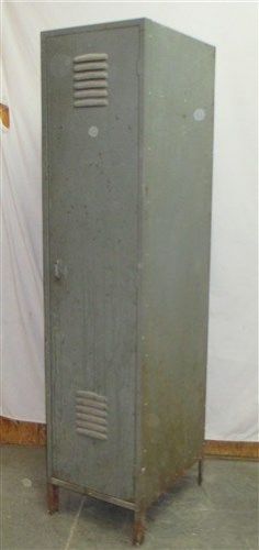 1 door lyon old metal gym locker room school business industrial age cabinet a for sale