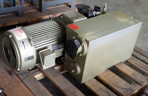 Leybold-heraeus s series s160c vacuum pump w/ unimount 125 enclosed motor for sale