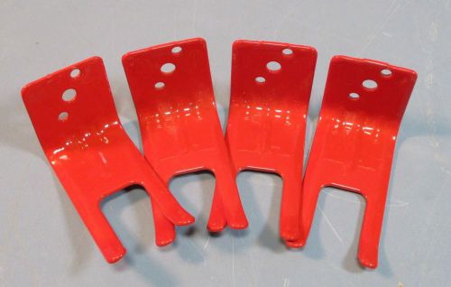 Lot of 4 amerex corp 05525b red wall mount extinguisher fork brackets nwob for sale