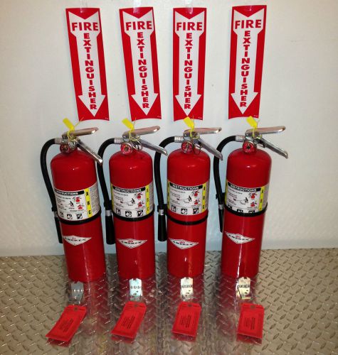 lot of 4 10lb ABC Fire Extinguisher With New Certification Tag Refillable