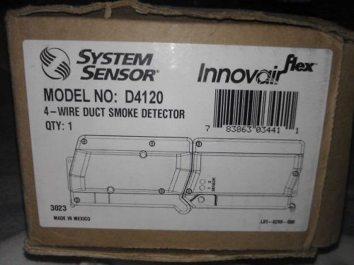 System sensor d4120 4 wire duct smoke detector innovair flex * new for sale