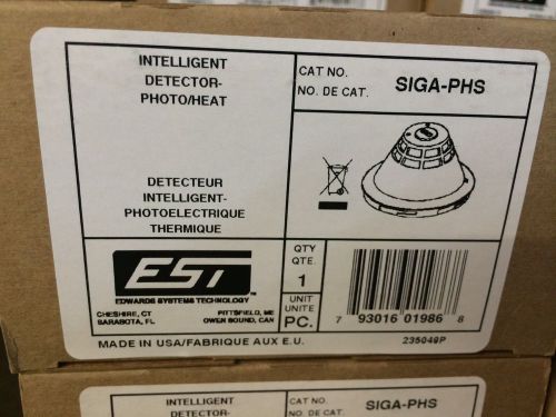 New edwards siga-phs photoelectric smoke heat detector. (+50 available) for sale