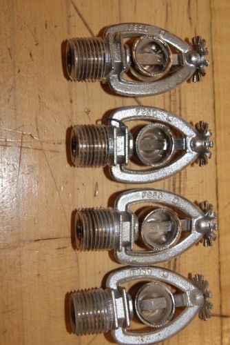 Lot of 4 Chrome Sprinkler Heads Marked F950 458A New age unknown