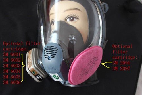 Free shipping for 3m 6800 gas mask full facepiece respirator for sale