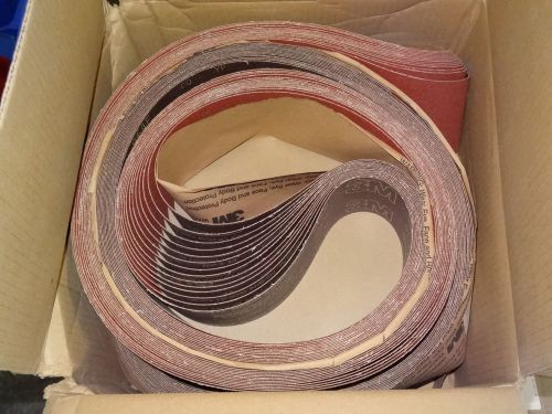 5 new 3m 964f cubitron 3-5/8&#034; x 168&#034; grit 60 yf abrasive sanding cloth belts for sale