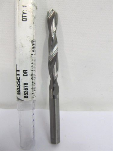 Bassett, B53678, 0.272&#034;, Solid Carbide Jobber Length Drill Bit