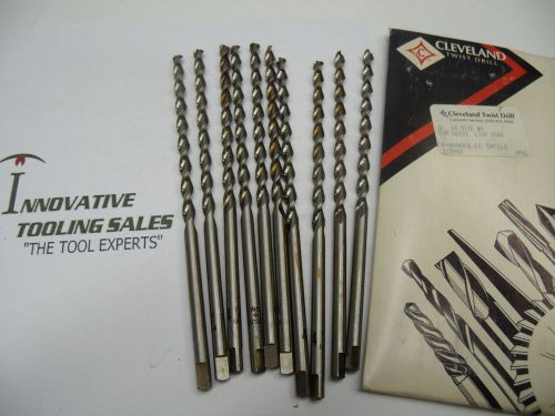 #4 .2090 dia taper length hss drill pb bright cleveland brand 10pcs for sale