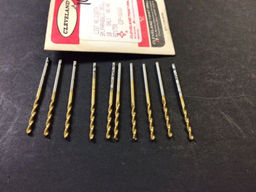Cleveland 16163  2165tn  no.48 (.0760) screw machine, parabolic drills lot of 10 for sale