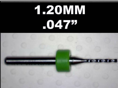 1.20mm - .047&#034;  carbide drill bit - new one piece - cnc dremel pcb  hobby models for sale