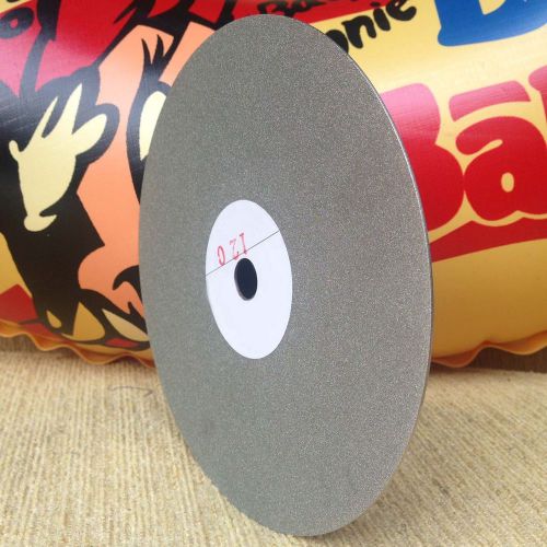 Diamond coated 8&#034; inch flat lap wheel jewelry grinding polishing disk grit 1500 for sale