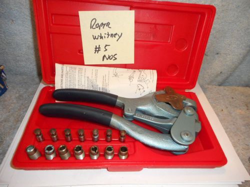 Machinists 1/10b3  new perfect roper whitney #5 hand punch for sale