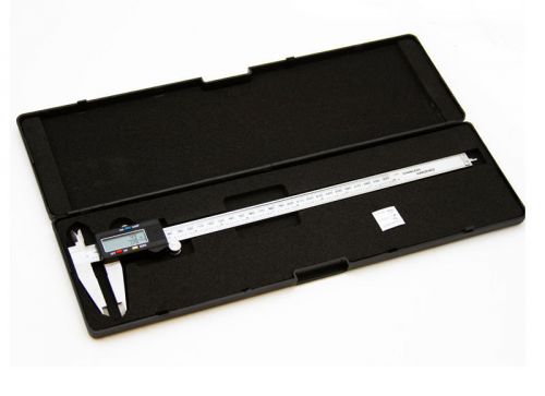 12&#034; 12-in digital lcd caliper stainless steel large lcd w/ fractional display for sale