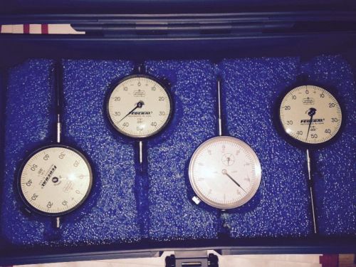 3-Used Federal C81 Full Jeweled Dial Indicators And 1 Other Not Sure Of Brand