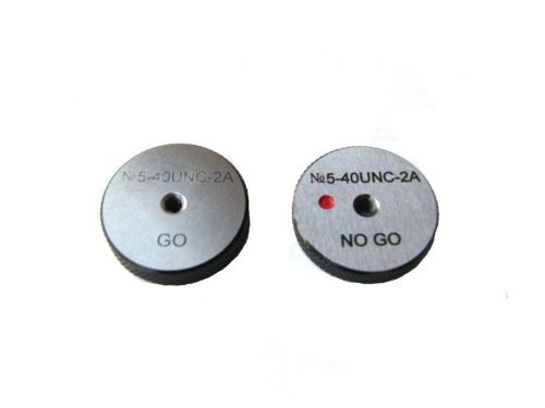Thread Ring Gage 2A 1/2-20 UNF ANSI Gages Go/No Go Set