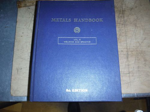 Large metals handbook vol. 6 welding brazing iron stianless copper alloy for sale
