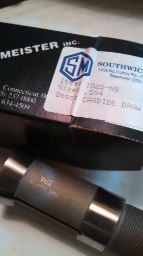 CARBIDE DRAW BUSHING TD25-NS-.594 SOUTHWICK &amp; MEISTER 1 PC