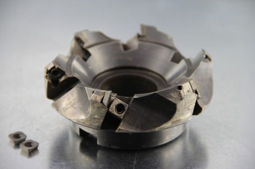 Face milling cutter 3-7/8&#034; diameter indexable model gfsm4000 1-1/2&#034; bore +insert for sale