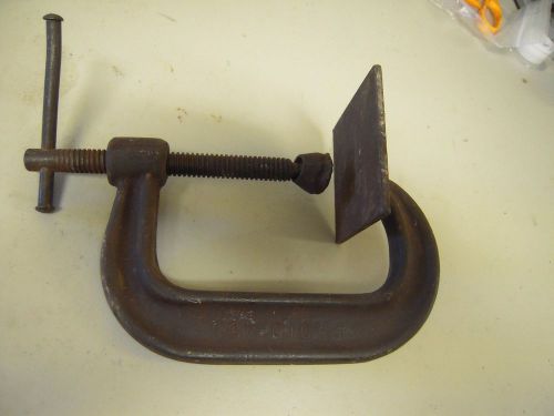 Vintage proto 403 heavy duty c-clamp industrial 7&#034;&#034; deep throat nice condition for sale