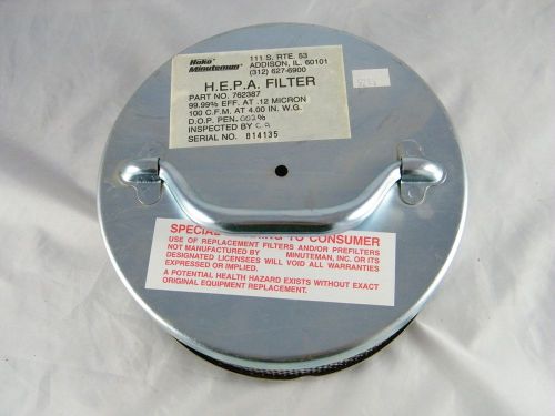 Hako minuteman ~ h.e.p.a. filter ~ part number 762387 new, nos for sale