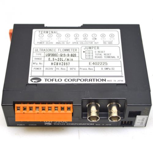 Toflo Corporation USF300C Ultrasonic Flowmeter USF300C-G15-9-B20 HCBVZ057