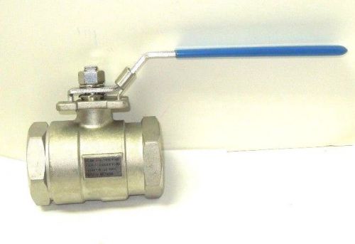 Ball valve 1-1/2&#034; npt 3000 psi, fp, steel body, ss ball, tef seat &lt;3600w08-plt-f for sale