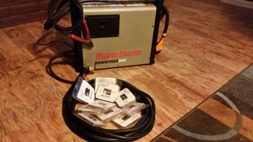 Hypertherm powermax 600 plasma cutter with electrode nossles and shields for sale