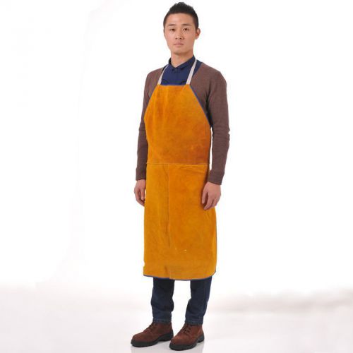 1pc new 24&#034; w x 36&#034; l leather bib welding apron free shipping for sale