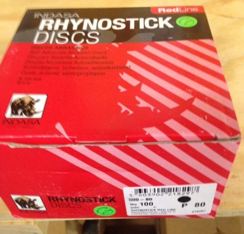RhynoStick Redline 5&#034; 80 grit Sanding Disc (100 count)
