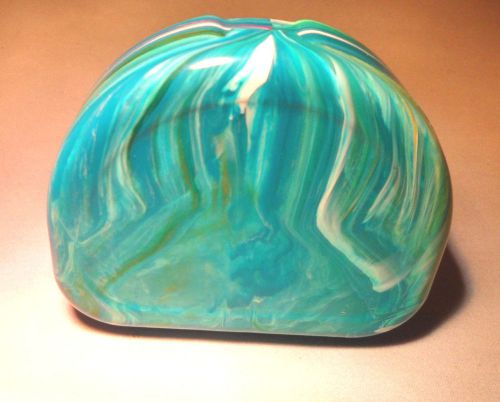 Cool designer dental retainer mouth guard case box container -aqua swirl color for sale