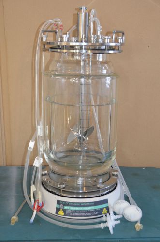 New Brunswick Scientific Bio Flo 110 Fermentation Unit  Glass Vessel Heat &amp; Stir