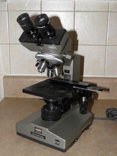 Olympus chb ch compound microscope 4x, 10x, 40x, 100x objectives, made in japan for sale