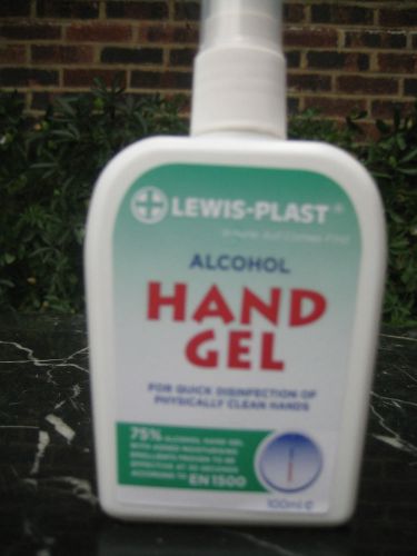 Lewis Plast Alcohol Hand Gel  100ml  (box of 12 x Dispensers)