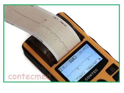Contec ecg ekg  80a hand-held single channel 12 lead with disposable electrodes for sale