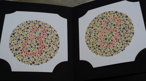 38 PLATE ISHIHARA TESTS BOOK - FOR COLOR BLINDNESS TESTING