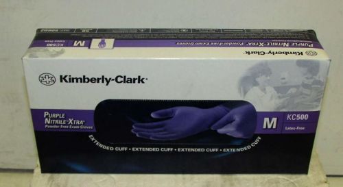 500 kimberly-clark 50602 m purple nitrile-xtra powder free gloves, exp2015 late for sale