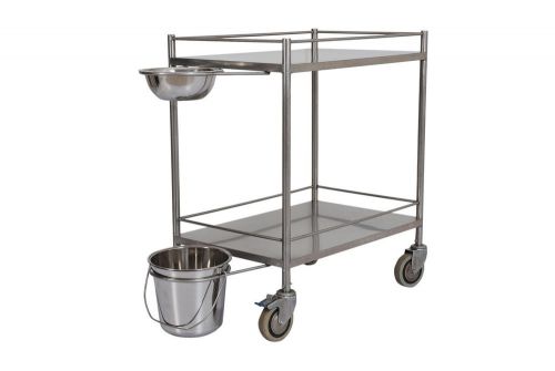 Hospital  dressing trolley stainless steel ce approved, export quality for sale