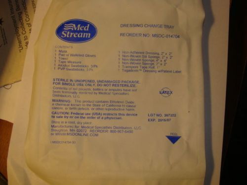 Med Stream,Tegaderm Dressing Kit Tray with Povidone Iodine MSDC-014704 ,