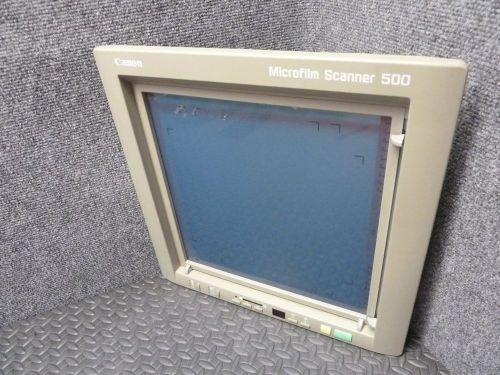 FREE SHIPPING! CANON MICROFILM SCANNER 500 FRONT FOCUS SCREEN TRIM AND CONTROLS
