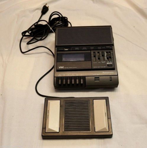 Panasonic RR-830 Cassette Tape Transcriber Dictaphone VSC w/ Foot Pedal RP-2692