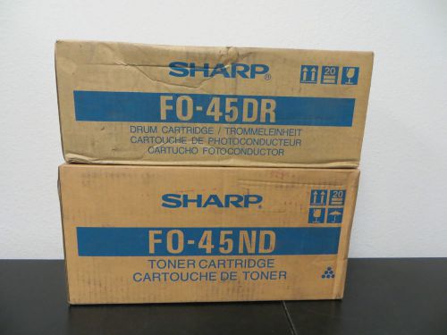 Sharp genuine nib f0-45nd toner f0-45dr drum fo-4500 5500 6500 new oem sealed for sale
